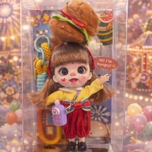 🍔 Bag Charm - Burger Girl